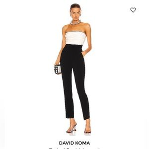 David Koma
Ruched Crystal Strapless Jumpsuit